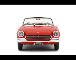 Fiat 124 Sport Spider AS (1438 cc.) 1968 Rosso Laudoracing 1:18 Resinemodell (Türen, Motorhaube... nicht zu öffnen!)